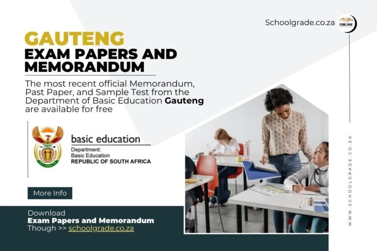Gauteng Exam Papers and Memorandum Download Now